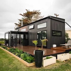 Luxury 40ft prefab container house with modern architectural design