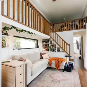 Contemporary prefab container house for residential living and guest accommodation