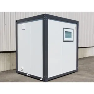 Mobile bathroom unit with integrated shower toilet and handwashing sink