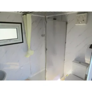 Portable bathroom unit for camping off-grid living and recreational use