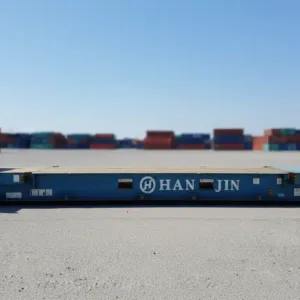 COR-TEN steel flat rack shipping container for industrial and project cargo