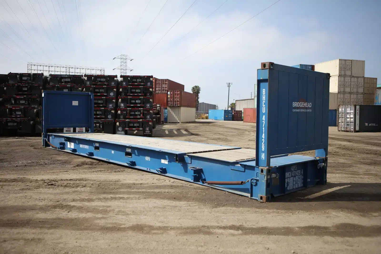 Premium 40-Foot Flat Rack Shipping Containers for Sale