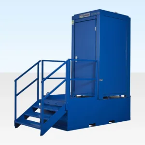 500 gallon single mains toilet waste tank with heavy-duty steel construction