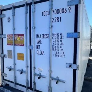 Heavy-duty 20ft refrigerated container with insulated steel construction