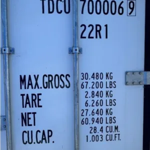 20ft Thermo King refrigerator container in excellent condition for cold storage