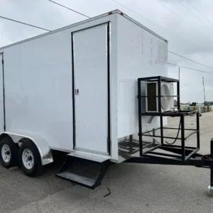 Upscale 2 Station Portable Restroom Trailer 7ft x 14ft