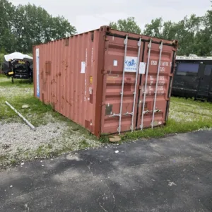 Used 20ft storage container with secure double cargo doors