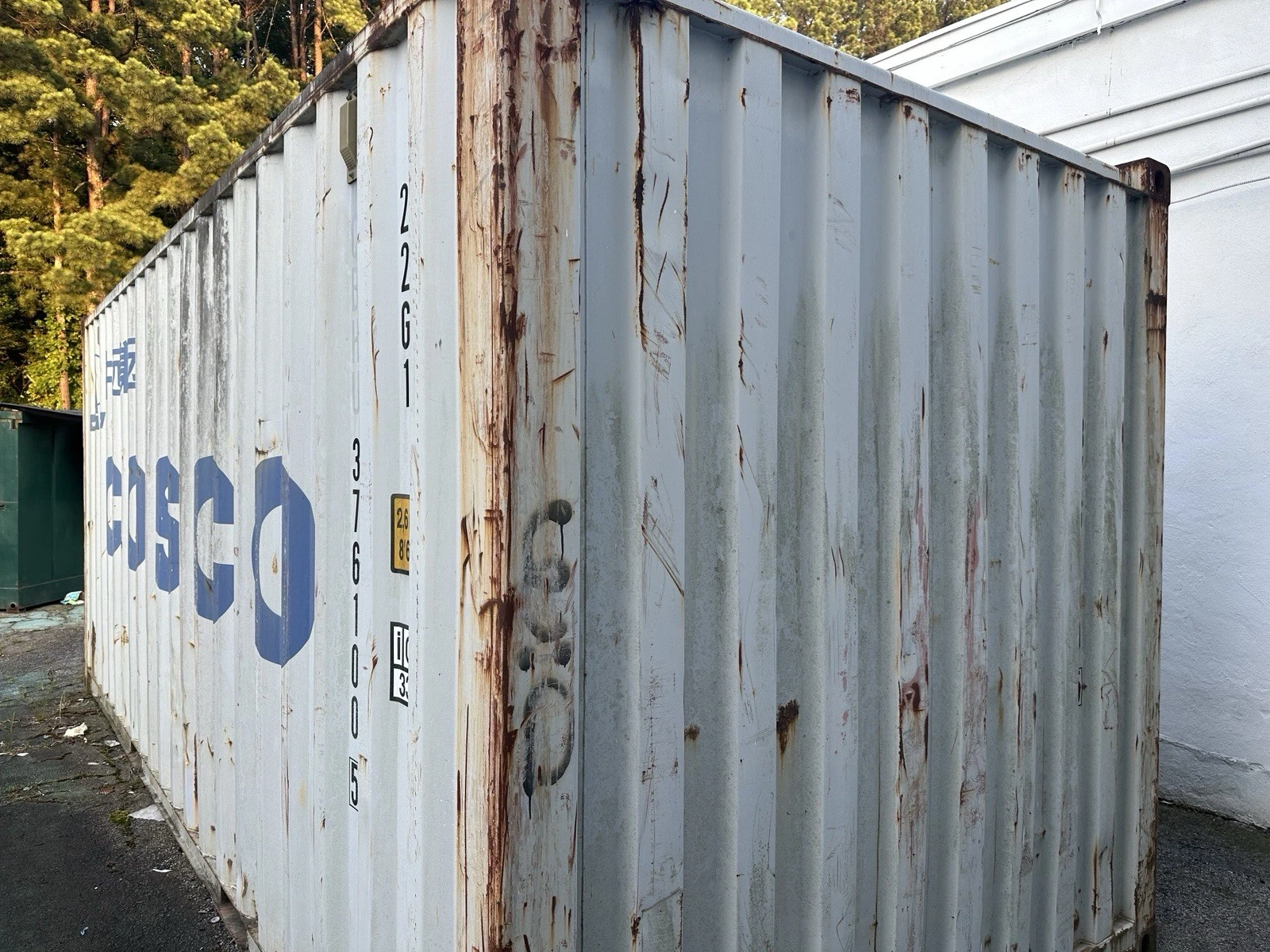 Wind and watertight 20ft shipping container with double cargo doors