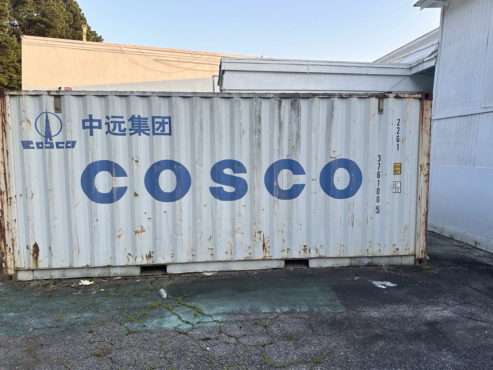 Durable 20ft steel storage container for commercial and industrial use