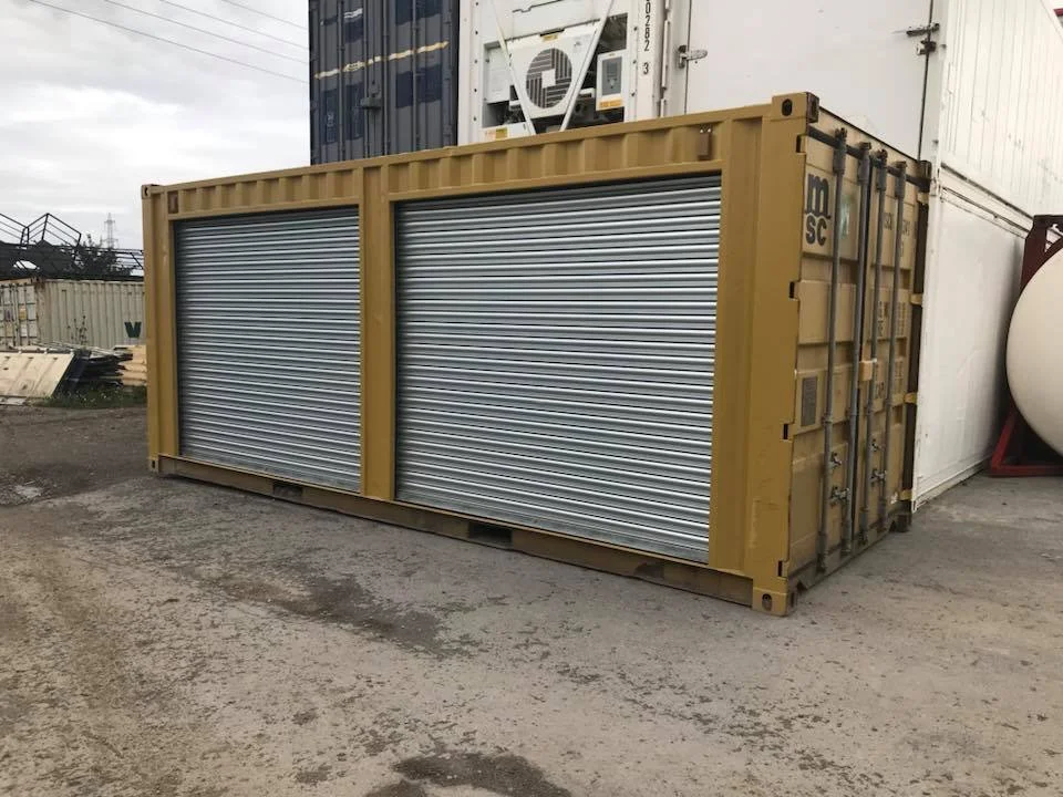 20ft corten steel container with dual side access roll-up doors