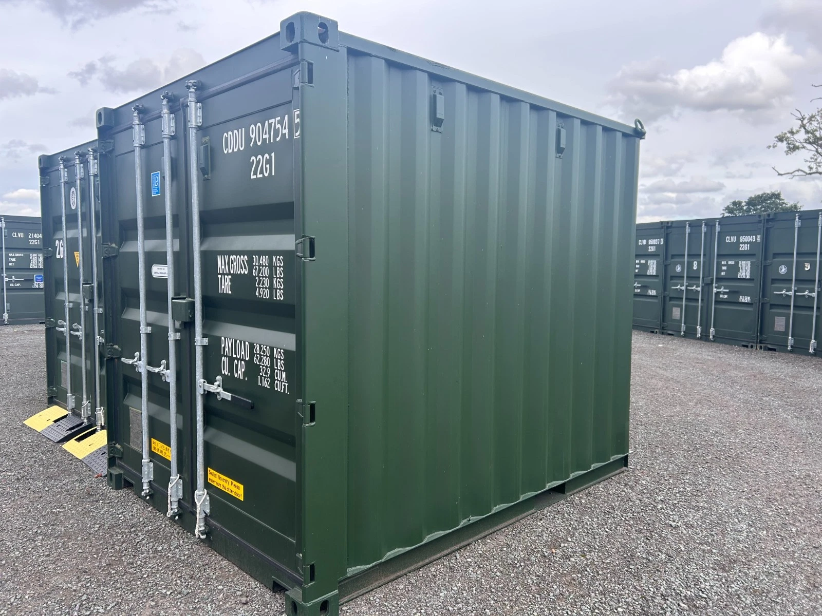 Compact 10ft shipping container for residential and commercial storage
